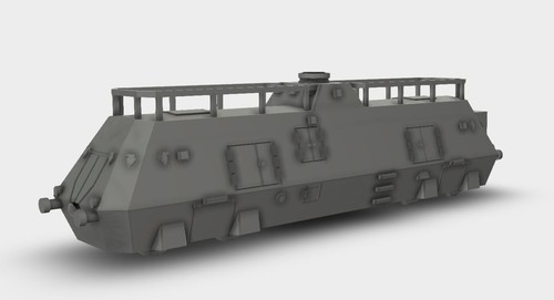 Treno corazzato carro comando