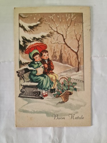 Cartolina buon natale bimbi - natale,