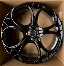 SET 4 CERCHI IN LEGA  DEDICA ALFA ROMEO 19 GIULIA  159 BRERA STELVIO BLACK LINE