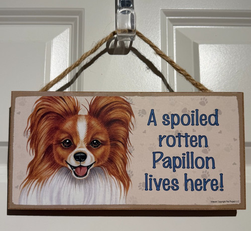 Insegna per cani - papillon, un