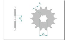 Pignone fango 12 denti 420