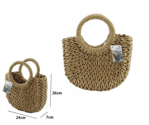 Borsa donna estiva rattan - donna,