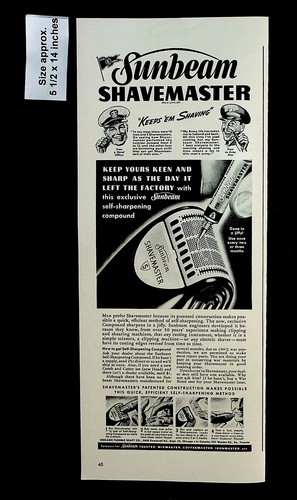 1943 sunbeam shavemaster lame - 1943,