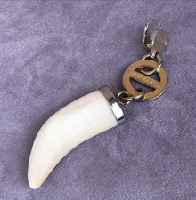 Borbonese Orecchino Corno Bianco E Oro.