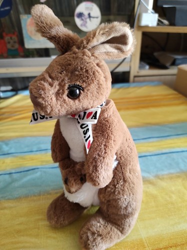 Peluche canguro i love - peluche,