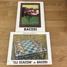 2 VOL MANLIO BACOSI: Quaderni artisti d'oggi Ghelfi n.242, Gli scacchi di Bacosi