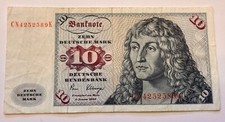 banconota tedesca 10 marchi del 1980