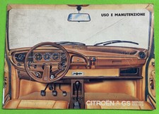 CITROEN GS  Anno 1978 Libretto Uso e Manutenzione ORIGINALE