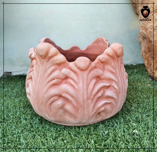 Vaso terracotta rotondo - terracotta,