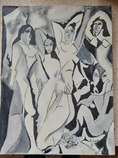 SALA OLIO SU TELA RAGAZZE DI