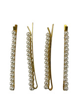 4 FERMAGLI FORCINE CAPELLI ORO