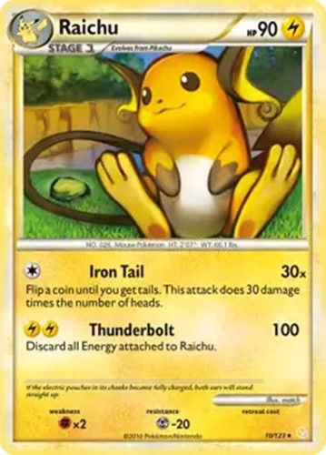 Raichu 123 pokemon - 10/123,
