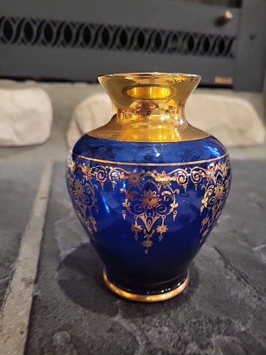 Vaso blu vintage - vintage, vecchia