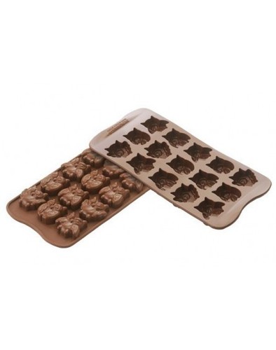 Stampo per cioccolatini gufi - stampo,