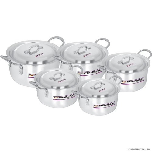 Set casseruola alluminio 10pz - alluminio,