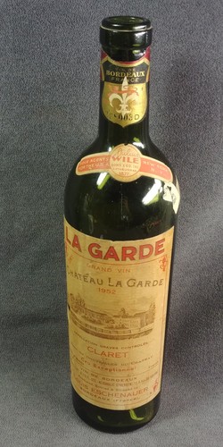 1952 bottiglia vino timbro - di,
