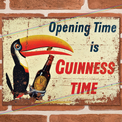 Guinness opening time insegna - guinness,