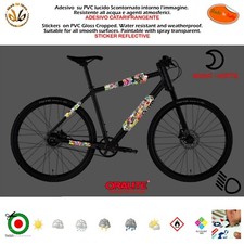 Kit adesivi vinile riflettente telaio bicicletta mtb bomb JDM strip reflective
