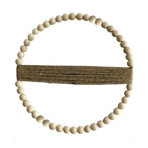 Ghirlanda rotonda con perline - ghirlanda,