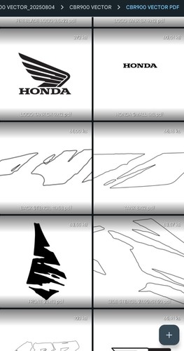 Cbr 900 1992 1993 - -1993, decals
