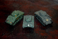 1/72 US Army Tanks x 3 Vehicles Sherman Lot WWII Second World War