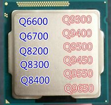 LOTTO CPU Intel Q6600 Q6700 Q8200 Q8300 Q8400 Q9300 Q9400 Q9500 Q9450 Q9550 Q9650