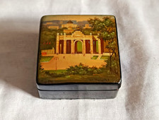 Scatola Russa Fedoskino in Cartapesta Dipinta a mano Laccata + Certificato