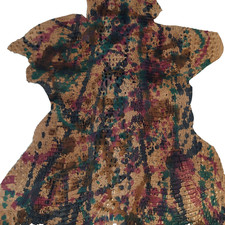 0.8mm capra vegetale vera pelle stampa Alligatore 70*40 cm Pollock a mano cuoio