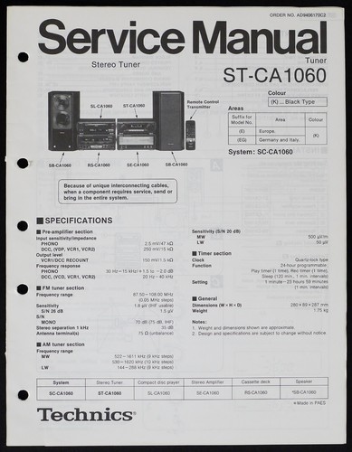 Originale technics ca1060 - originale,
