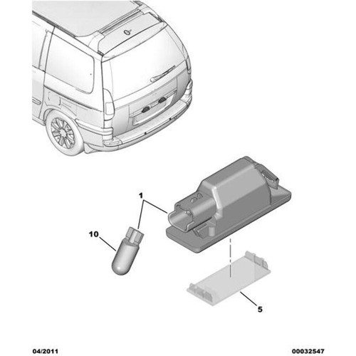 Supporto lampada citroen c8 - citroen,