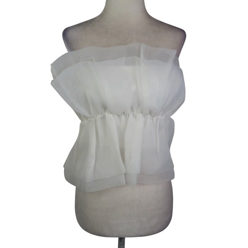 Zara bianco organza - , tulle