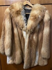 pelliccia vera volpe arancione