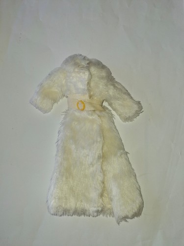 Vintage barbie white - barbie, fur
