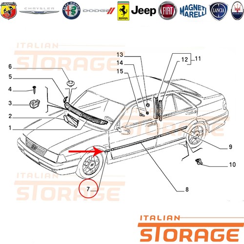 Fiat tempra modanatura - fiat,