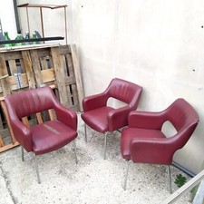 LOTTO 3 SEDIE / POLTRONE ANNI 50 DA RESTAURARE - POLTRONCINE DA UFFICIO