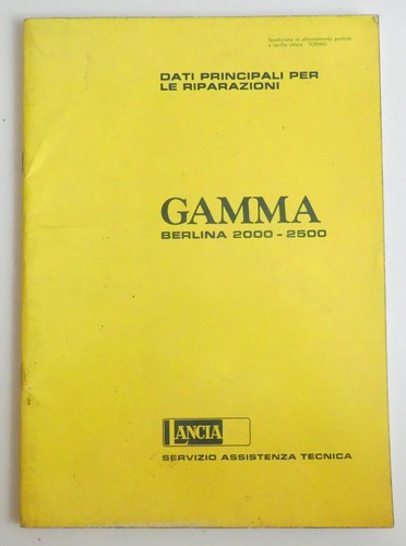 Lancia gamma berlina - , 2000-2500