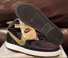 Nike Vandal High Supreme Qs Nero-Metallizzato Oro-Bianco Uomo Taglia 14 AH8652-002