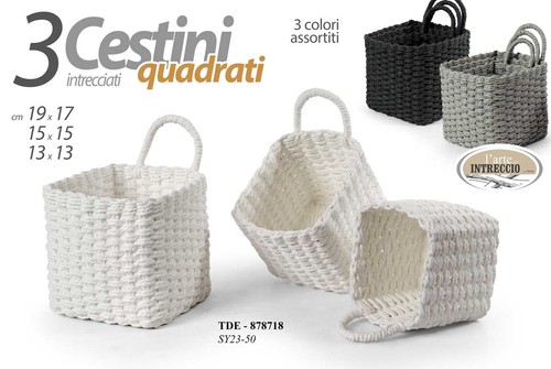 Cesti contenitori quadrati - 3,