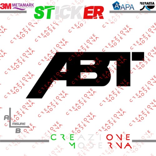 Adesivo sticker logo abt - adesivo,
