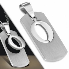 Pendente Uomo Placca Lettera O