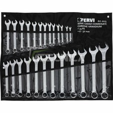 Serie di 25 chiavi combinate Fervi 0223 in astuccio morbido misure 6-32 mm