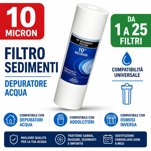 Filtri sedimenti micron - sedimenti,