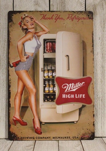 Insegna latta birra miller - latta,