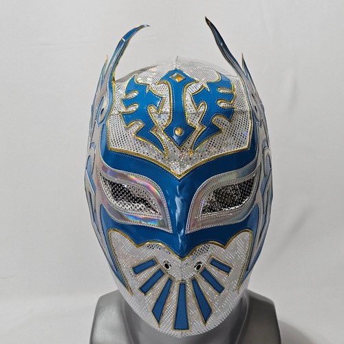 Maschera wrestling bianca blu - bianca,