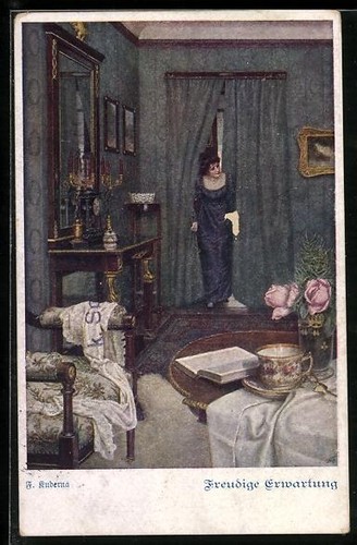 Cartolina artista franz - cartolina,