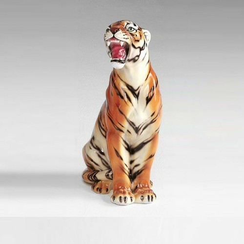 Statua felino ceramica - felino, in