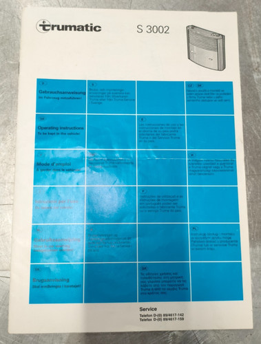 Truma trumatic 3002 manuale - truma,