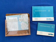 Cartella di Bordo Mercedes + Manuale Istruzioni 220 SE Coupe Cabriolet MB Libretto 7/1964 OTTIMO