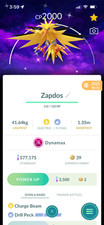 Shiny Dynamax Zapdos Sfondo