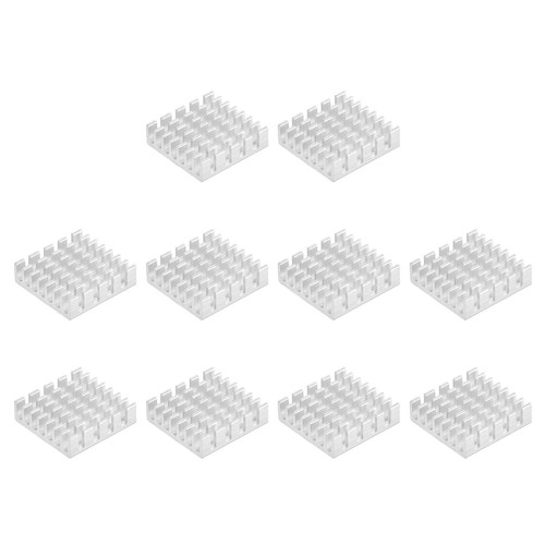 20x20x6mm argentato autodesivo - 20x20x6mm,